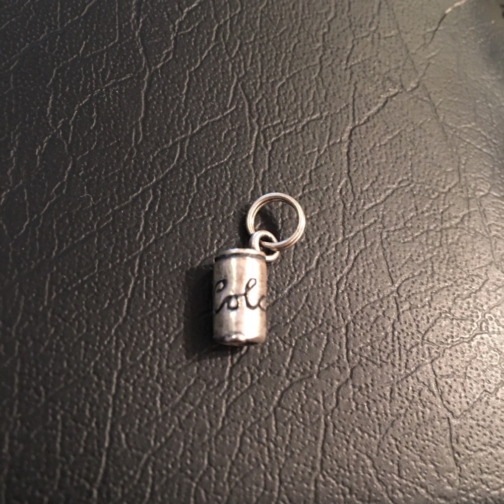 Silver Cola Can Charm Pendant